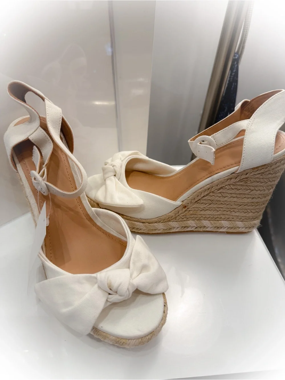 H&M cream espadrille
